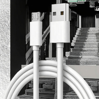 Kabel Pengisian Daya Cepat USB ke Micro Orig 2A Grosir 1m Kabel Data Berjaket untuk Ponsel Android vivo Kabel Kepang