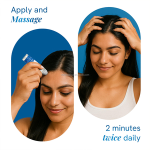 سيروم لنمو الشعر بعلامة تجارية خاصة، أمبولات لعلاج تساقط الشعر وإعادة نموه، عناية بفروة الرأس، خلاصة إكليل الجبل، سيروم لنمو الشعر بعبوة دوارة - Product Image 4