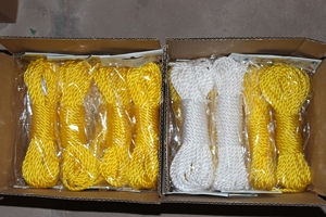 Vente en gros OEM de cordes torsadées à 3 ou 4 brins en PP/PE, vente directe du fabricant, cordes d'emballage, cordes de conditionnement - Product Image 2