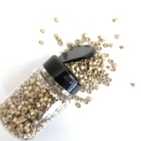 Anneaux micro-rings à capuchon rabattable, 1000 pièces, doublés de silicone, perles de 4,0 mm, 4,5 mm, 5,0 mm, extensions de cheveux