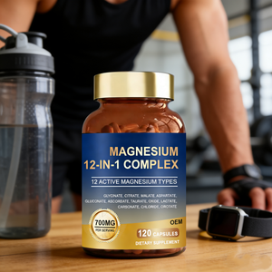 Venta Directa de Fabricantes OEM de Cápsulas de Complejo de Magnesio Personalizadas con 12 Tipos de Suplementos Dietéticos de Magnesio Activo - Product Image 5