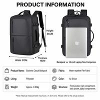 Sac à dos pour ordinateur portable de fournisseur d'usine, ouverture à 180 degrés, grande capacité, sac de travail décontracté et tendance