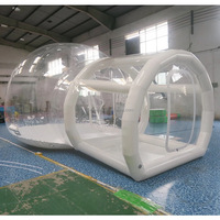 Tente bulle gonflable transparente pour fête en plein air avec souffleur de canal, 3m, 4m, 5m, 6m