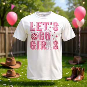 Camiseta para despedida de soltera con estampado de sombrero y botas de vaquera del oeste para chicas - Product Image 3