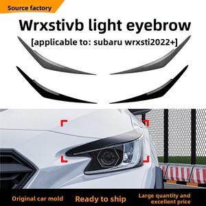 Cubiertas para Faros Delanteros en Negro Brillante para <span class=keywords><strong>Subaru</strong></span> WRX VB 2022+, Molduras de Fibra de Carbono ABS para Modificación de Faros - Product Image 4