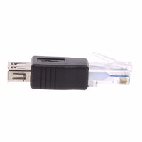 Adaptador USB Tipo-A Hembra a RJ45 Macho, Conector de Red Ethernet LAN para Router, Enchufe para Portátil, Nuevo