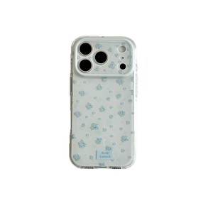 Funda Doble Capa con Diseño Floral Pequeño y Mariposas en Tonos Rosa y Azul Primavera para iPhone 17ProMax 16 15 para Mujer - Product Image 5