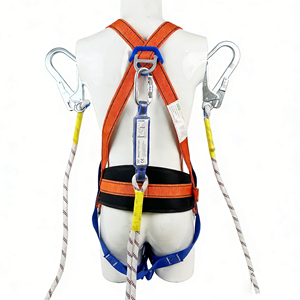 Cinturón <span class=keywords><strong>de</strong></span> Seguridad <span class=keywords><strong>de</strong></span> Poliéster <span class=keywords><strong>de</strong></span> Alta Resistencia, Arnés Ajustable en Altura para Protección Contra Caídas con Paracaídas - Product Image 2