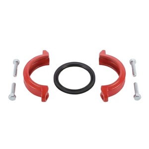 Raccords de tuyauterie à rainures, colliers de serrage à rainures pour protection incendie, colliers de serrage en acier DN114, colliers de raccordement à rainures, raccords, dir. - Product Image 2