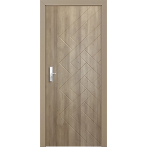 Porte d'entrée principale au design moderne de haute qualité pour appartements Porte extérieure OEM Matériau MDF Surface finie Fabricant du Vietnam - Product Image 2