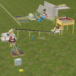 Jxsc Alluviale Grondgoudmengselverwerkingsfabriek In Goudwinningsapparatuur In Afrika - Product Image 1