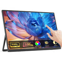Eimio Écran portable double 21,5 pouces 1080P IPS tactile, moniteur de voyage, extension d'écran pour ordinateur portable Type-C Plug-and-Play OEM