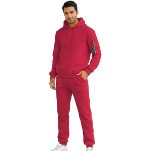 Chándal Unisex de Forro Polar de 500 GSM, Diseño Animal/Unicolor, 100% Algodón, con Capucha y Cuello, para Invierno, con Logotipo Personalizado en Relieve para Hombre - Product Image 1