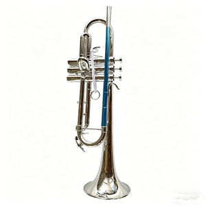 Trompette professionnelle en <span class=keywords><strong>laiton</strong></span> plaqué argent H70, fabriquée à la main, logo personnalisé, accordage Bb, pour une utilisation durable - Product Image 1