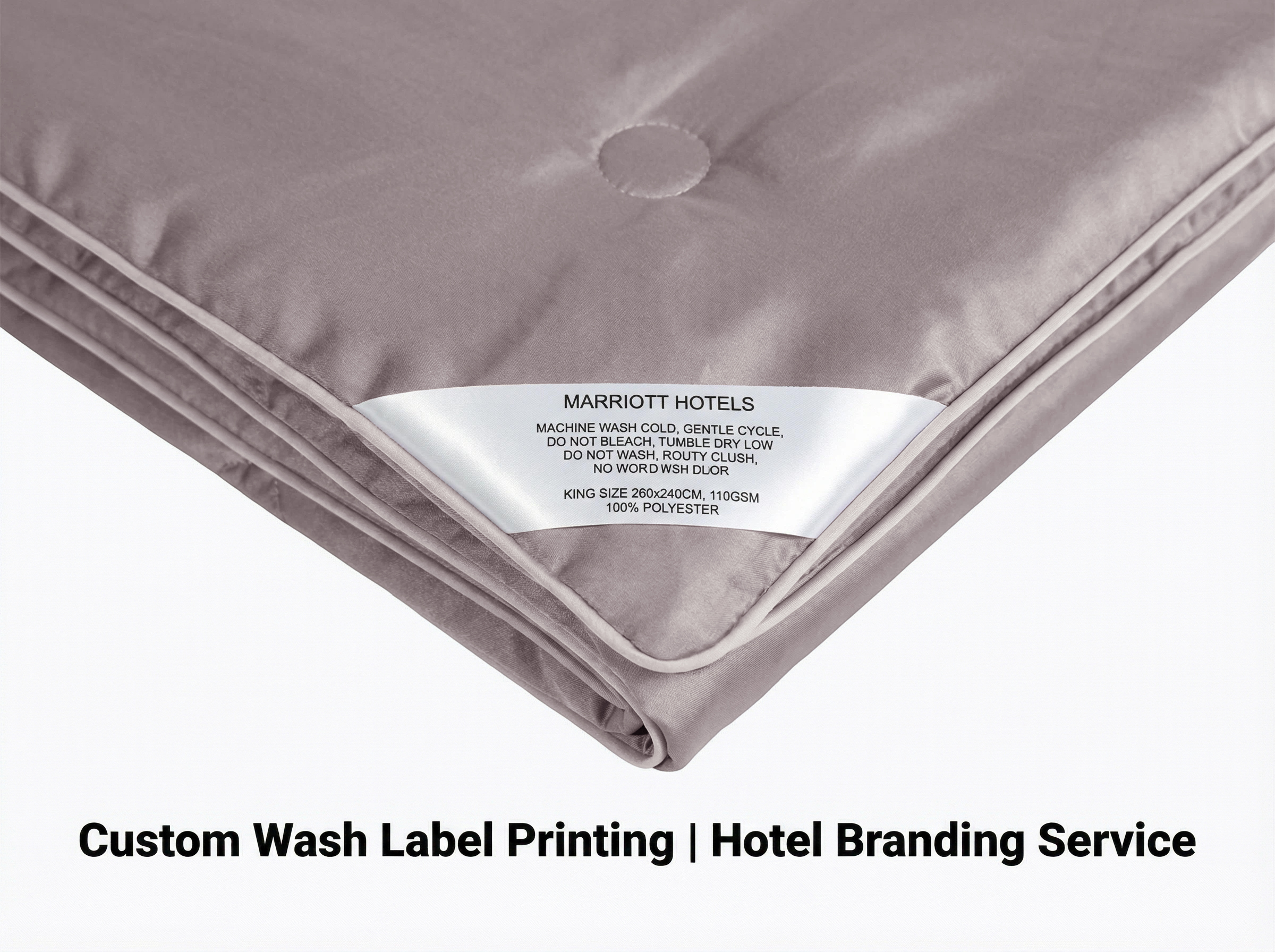 wash label customized