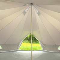 Camping en plein air Heavy Duty Grande Maison Coton Luxe Glamping Pyramide Cloche Yourte Toile Tente