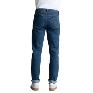 กางเกงยีนส์ขาตรงสำหรับผู้ชายกางเกงผ้าฝ้ายแท้ไฮสตรีทสำหรับผู้ชายคุณภาพสูง - Product Image 4