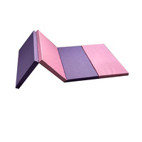 Tapis de gymnastique pliable en 4 parties pour enfants, entraînement de tumbling, école, mousse haute densité, durable