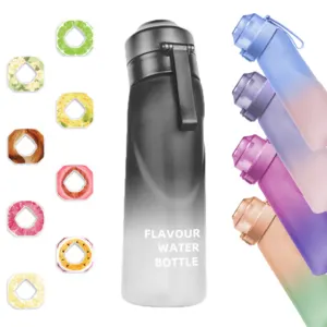 Custom Air Flavor Fruit Smaken Flavour Drink Tritan Plastic Flavoring Scent Smell Up Water Bottle With Taste Flawour Pod