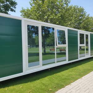 Casa Contenedor Rectangular de 11 Metros, Tipo Cabaña <span class=keywords><strong>Apple</strong></span>, Estructura Prefabricada de Placa de Acero Gruesa y Transpirable, Apartamento/Oficina Duradero - Product Image 1