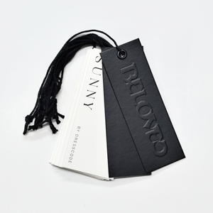 XP-nuovo Design di alta qualità <span class=keywords><strong>abbigliamento</strong></span> personalizzato Hang tag <span class=keywords><strong>per</strong></span> la moda sostenibile Eco Friendly carta riciclata altalena tag con Logo - Product Image 1