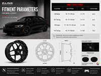 Nuevas Llantas de Aleación Personalizadas ZL para Serie 3 F30/G20 de 17-20 Pulgadas, Ruedas Monobloque de Aluminio Forjado, Cóncavas Profundas, ET de 40 mm