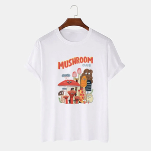 T-shirts décontractés pour hommes, coupe régulière, en coton épais, style hip-hop, personnalisables, grandes tailles, anti-rétrécissement, OEM - Product Image 5