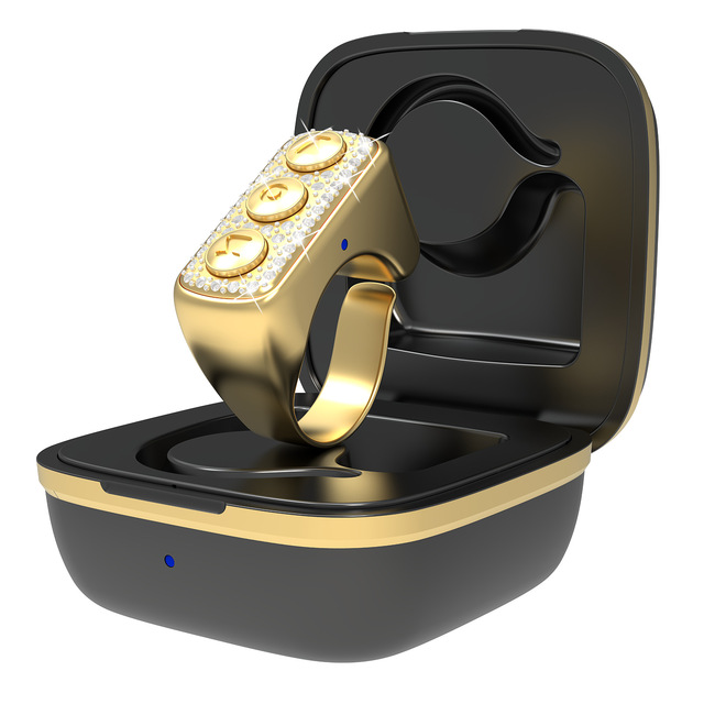 D03 for Mobile Phone Remote Control with Countdown Function for Selfie & TikTok Short Videos-Fingertip Controller Smart Ring