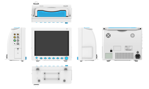 CMS8000VET 수의학 생체 신호 모니터 다중파라미터 수의 장비 CE 인증 2등급 1년 보증 - Product Image 2