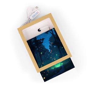 Benutzer definierte Anime Charakter Acryl Holz Bilderrahmen Nachtlicht für quadratische Element Überraschung Geschenk Souvenir - Product Image 5