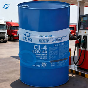 שמן מנוע דיזל סינתטי מלא LAND WHALE L5 CI-4 (מיכל פלסטיק 200 ליטר) - מאושר API CI-4 צמיגות 15W-40 חיי אחסון 5 שנים - Product Image 1