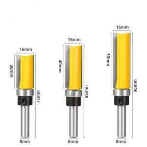Broca de enrutador de corte de vástago de 8mm, plantilla de rodamiento inferior, cortador de fresado de <span class=keywords><strong>madera</strong></span>, <span class=keywords><strong>carpintero</strong></span>, 3 uds. - Product Image 6