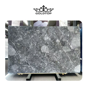 Losas y azulejos de mármol pulido natural <span class=keywords><strong>RITZ</strong></span> GREY Goldtop al por mayor para encimeras de mármol y tocadores de baño - Product Image 3
