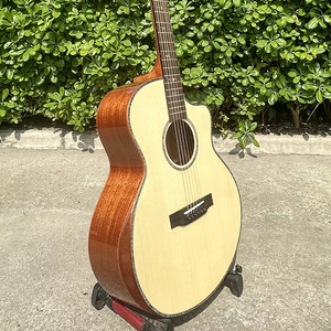 Factory High Grade OEM ODM JF Body Solid Spruce <b>Top</b> Mahogany Acoustic Guitar with Armrest - Product Image 1