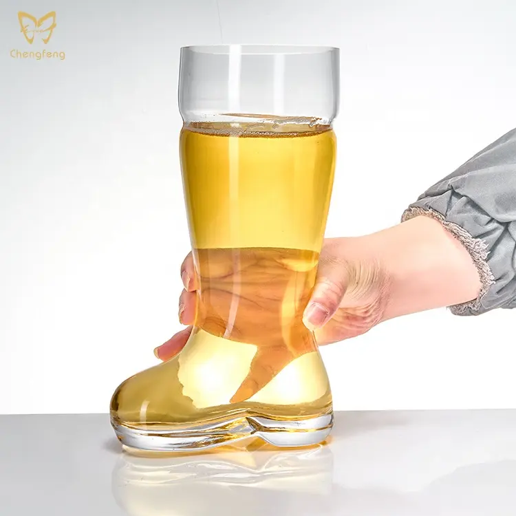 Creatief Bootstijl Een Liter Bierglas Voor Oktoberfest Feestelijkheden Voor Vrijgezellen Of Vrijgezellenfeesten