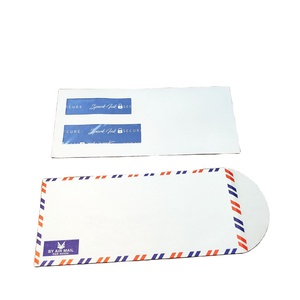 Bán buôn túi giấy nhỏ Phong Bì Quà Tặng #10 bao bì tùy chỉnh Kraft xé thiệp chúc mừng đám cưới màu cam phong bì Màu Đỏ logo dập nổi - Product Image 6