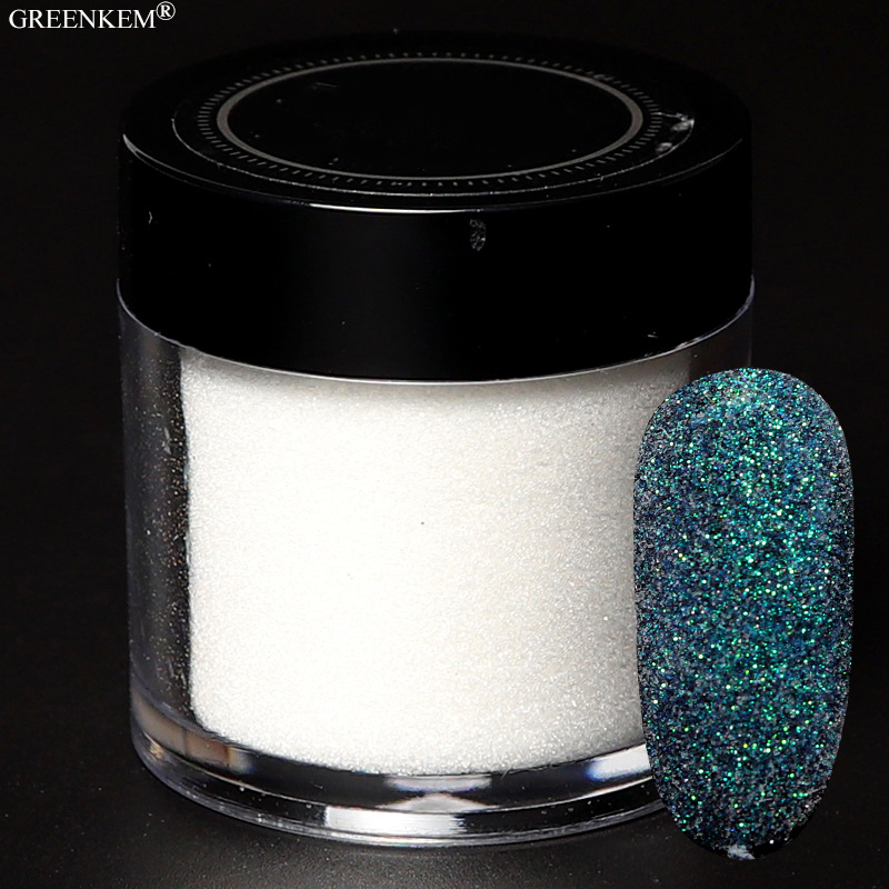 #16-Green wool powder