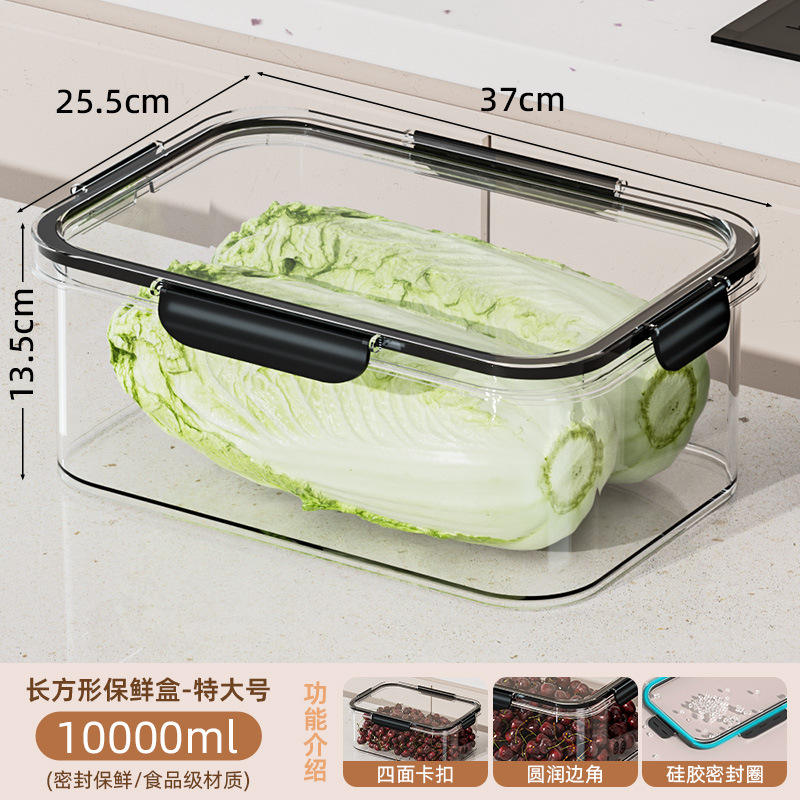 Noir Extra Large 10000ml Transparent Épais