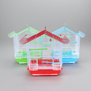 <span class=keywords><strong>Jaula</strong></span> de pájaros de metal grande de gama alta con pantalla exterior multicapa con líneas de patrón sólido para loros y otras aves. - Product Image 1