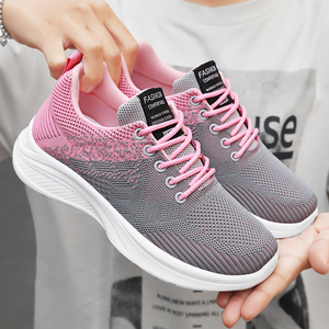 <strong>G</strong>-2175 Spring New Women's Breathable Mesh Upper Sneakers Light Weight Soft-Soled Flying Woven Sport <strong>Shoes</strong> for Casual <strong>Girls</strong>