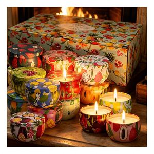 Candle Gift <b>Box</b> Set Luxury White Vessel Aromatherapy <b>Wellness</b> Boutique Holiday Display Assortment Selection Global - Product Image 4