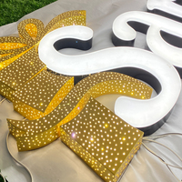 Letrero Luminoso LED 3D Personalizado con Diseño de Cielo Estrellado, Letras Metálicas/Acrílicas Iluminadas, Letrero Luminoso para Interiores de Negocios, Letrero para Exteriores de Tiendas