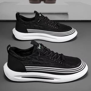 Zapatos Casuales para Hombre con Cordones, Malla Transpirable, Cómodos para Caminar, con Aumento de Altura, para Primavera y Otoño - Product Image 3