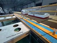 Robot de livraison alimentaire sur rail, chariot de service intelligent sur rail aérien pour restaurants de hot pot et de sushis, personnalisable OEM