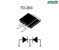 Diode de récupération rapide à haute capacité de courant TO-263 MUR1620CT