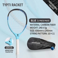 Nouvelle raquette silencieuse TYPTI 2026 en carbone intégral ultra-légère, personnalisable pour le sport en extérieur, 656*245mm, 88SQ.IN, motif de cordage 10x11