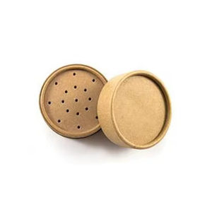 กล่องทรงกระบอกกระดาษคราฟท์พร้อมฝาปิดภาชนะทรงกลมสำหรับเขย่าผงกระดาษแข็ง - Product Image 4