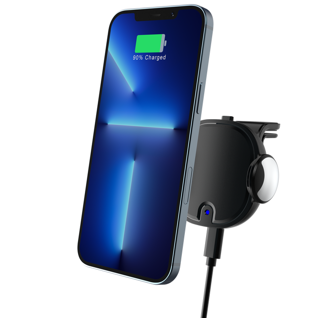 Adjustable Magnetic Wireless Car Charger Mobile Phone Holder Fast Charge QC3.0 Type-C 5V/2A Electric