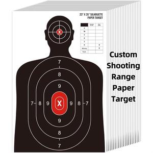 Customized 23X35 Inches Shooting Range Silhouette Paper <strong>Target</strong> for Indoor and Outdoor Shooting Training Ranges Training - Product Image 1