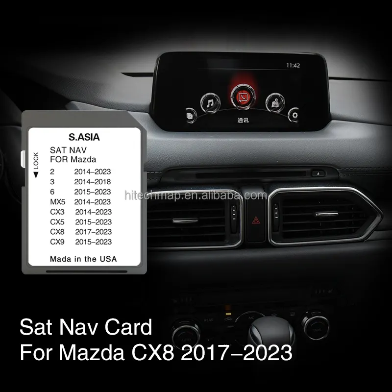 SMIOST Car Multimedia Nav Sat SD CID Change Card Navigation Mapy for Mazda CX 5 2014 CX5 Asia CX3 Board
